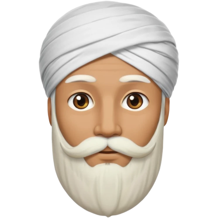 photo of a man's head wearing a turban emoji