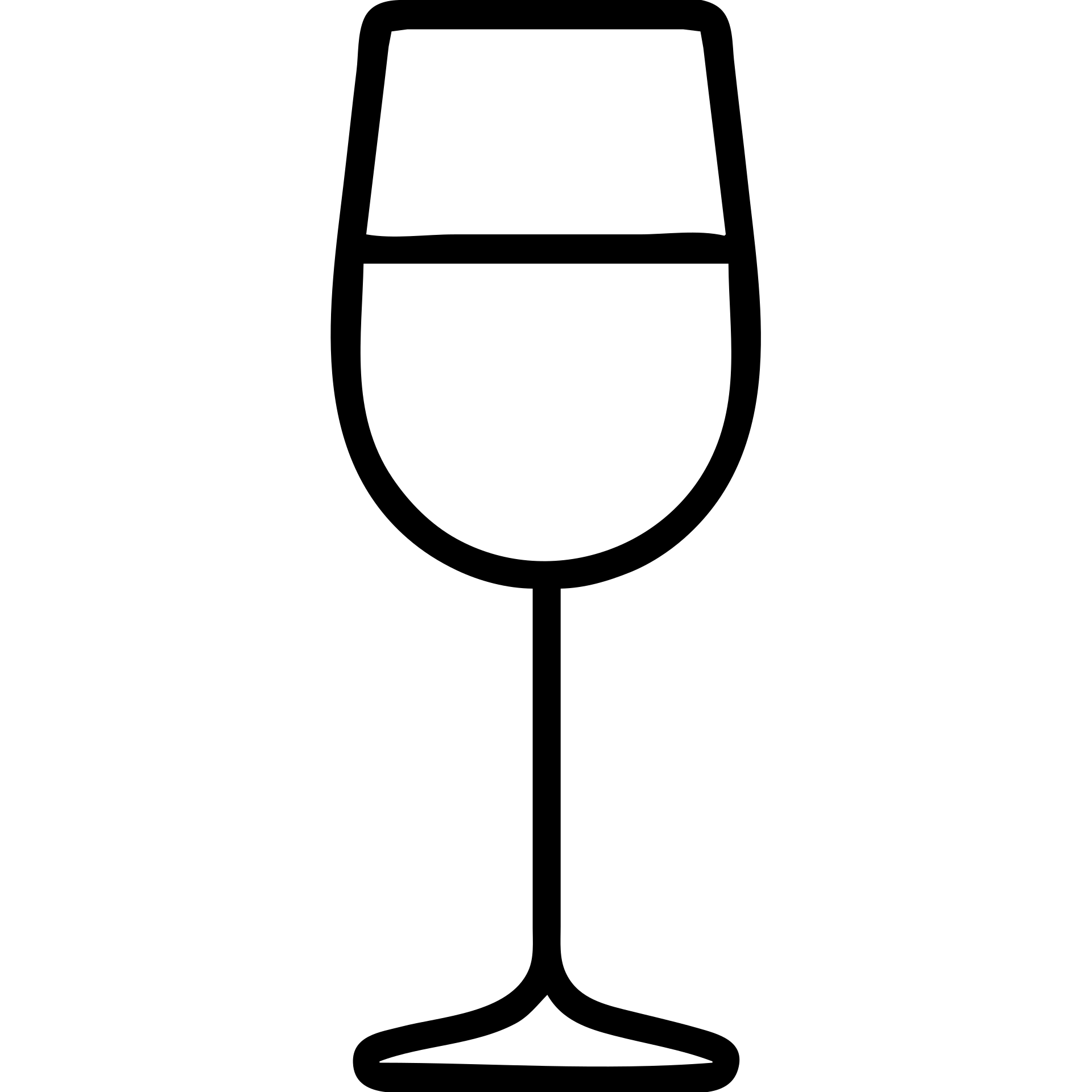 outlined champagne glass icon emoji