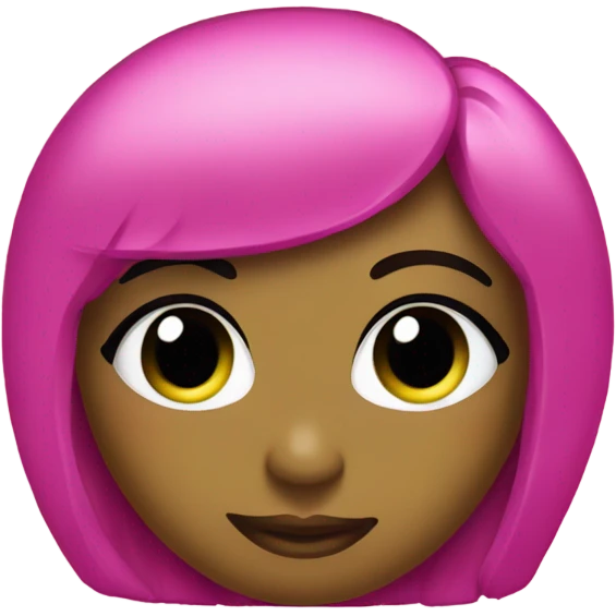 Hot pink olive with glitter emoji