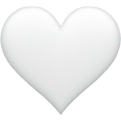 support heart white emoji