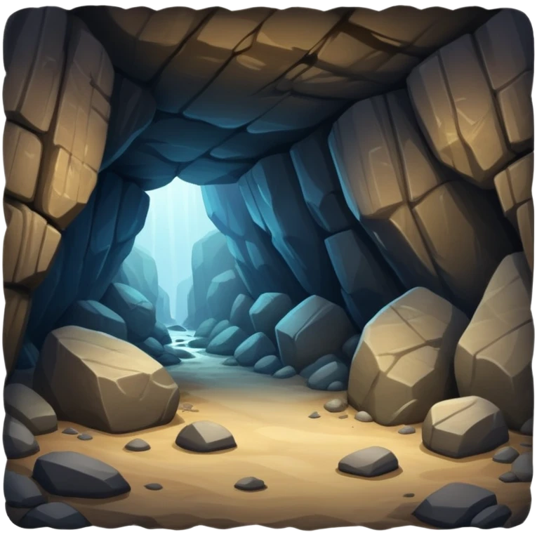 generate realistic detailed cave inside view emoji