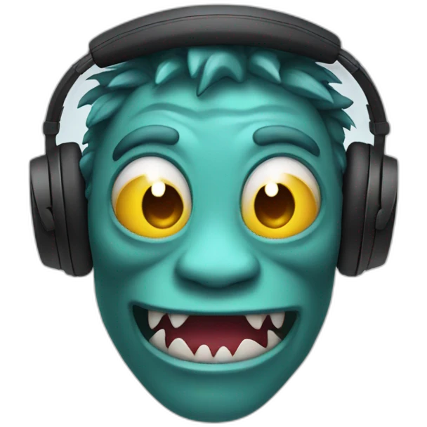 monster with headphones emoji