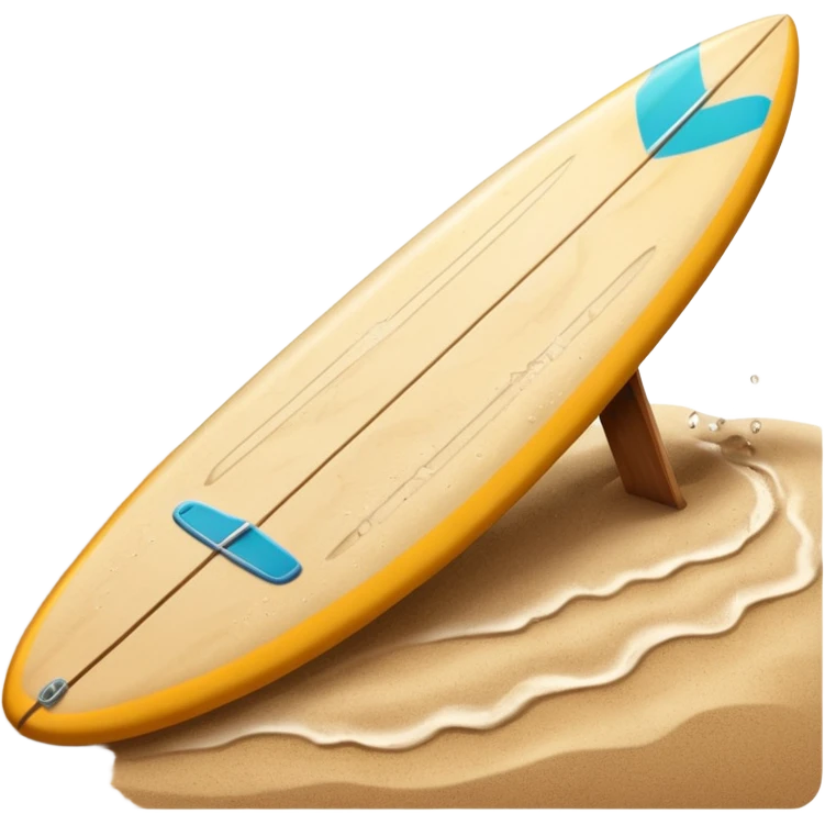 Surfboard Stuck with sand emoji