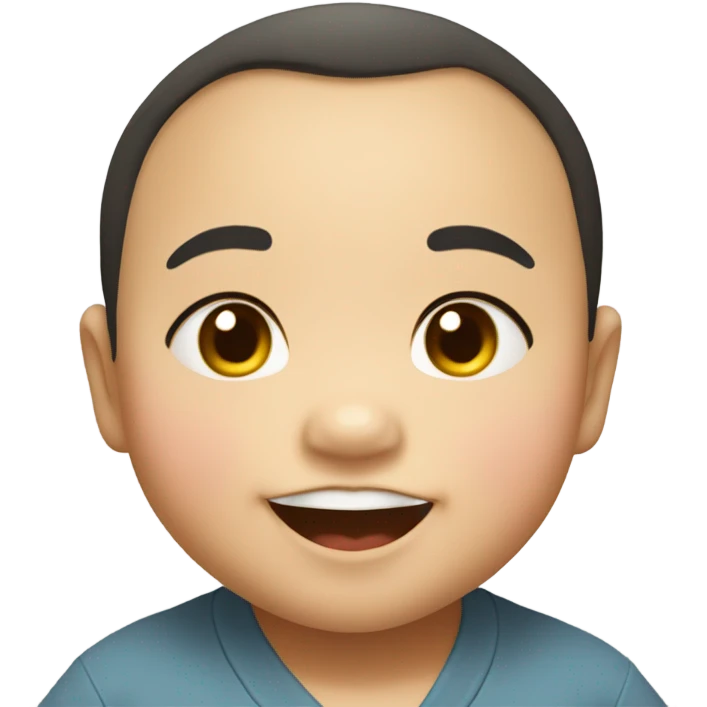 Fat Asian baby emoji