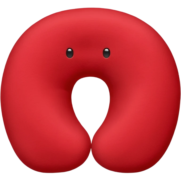 red Travel Neck Pillow emoji