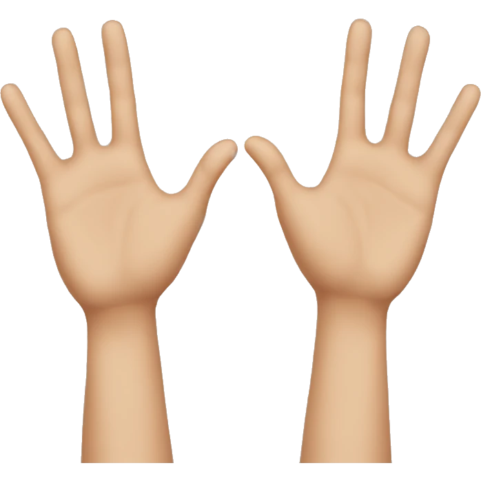 spread hands emoji