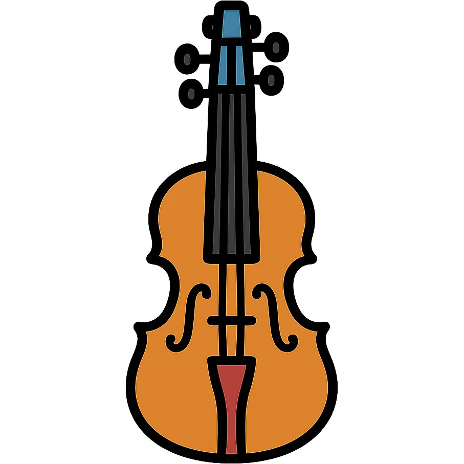 A violin emoji