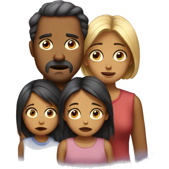 sad family emoji