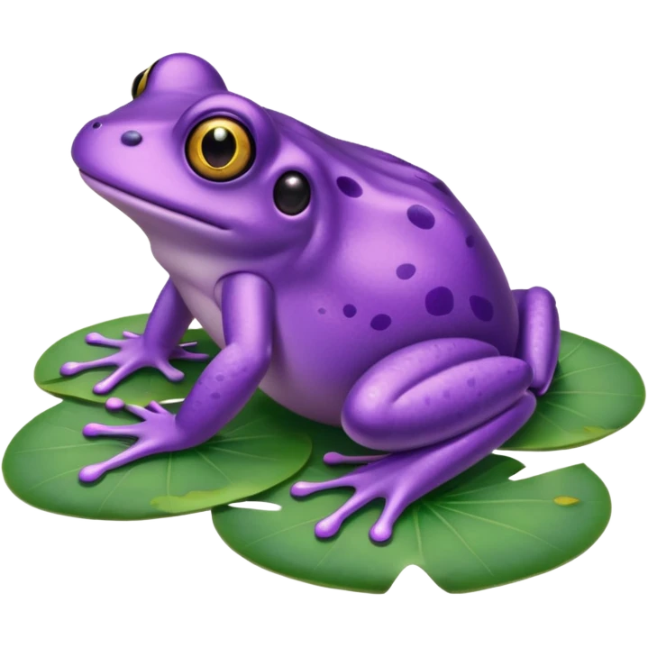 Frog purple emoji