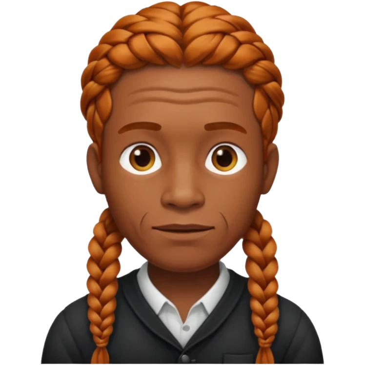 thick very hardginger braids man old emoji