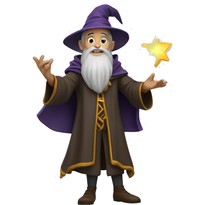 wizard casting magic emoji
