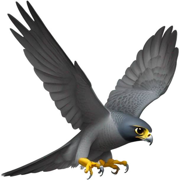 Peregrine falcon emoji