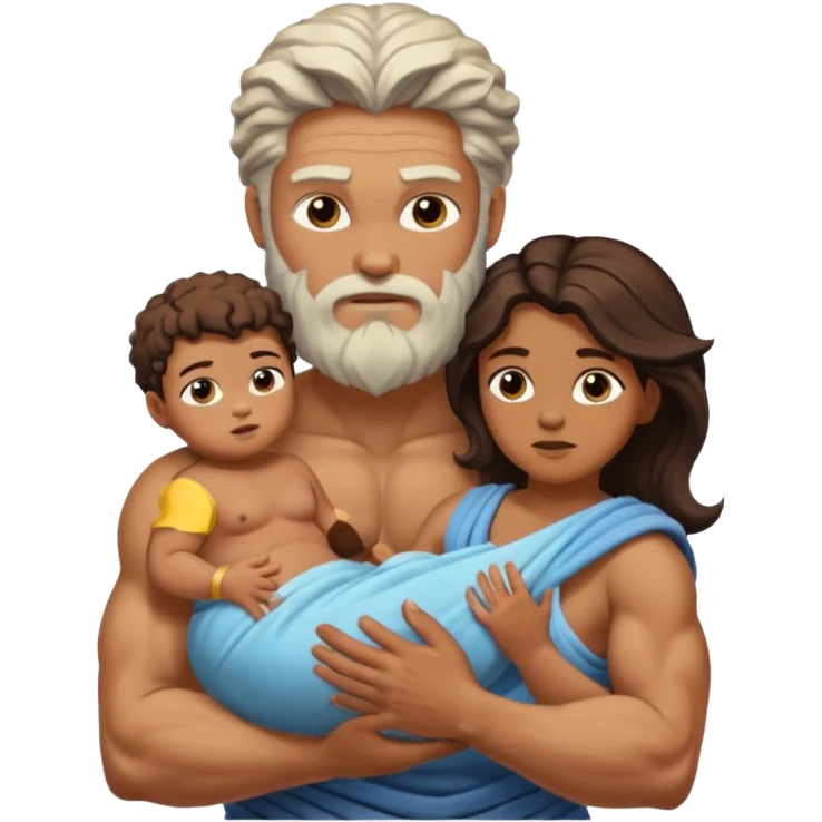 zeus a women and a baby  emoji