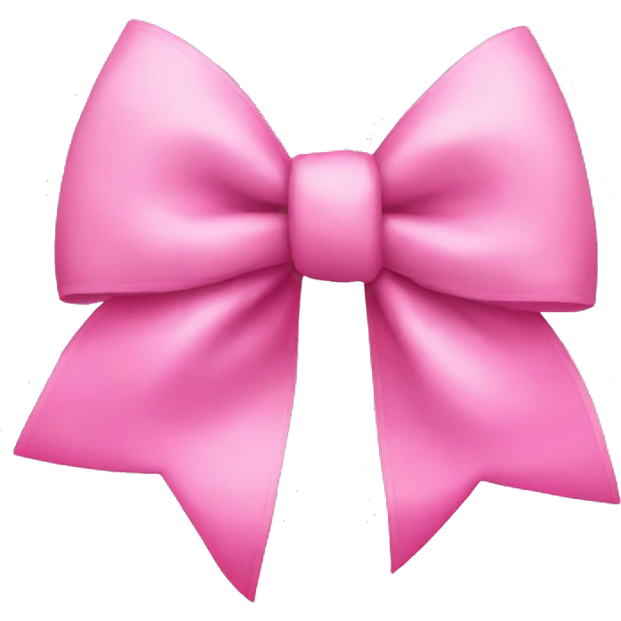 Pink bow emoji