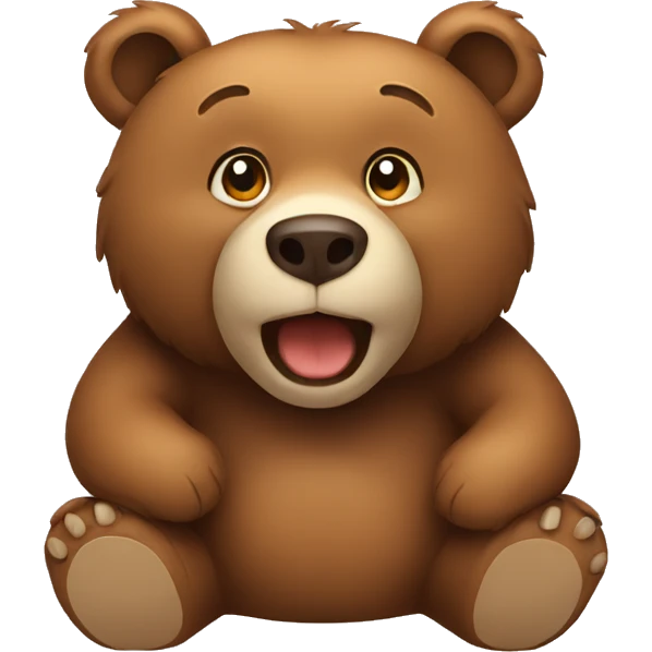 bear sitting emoji