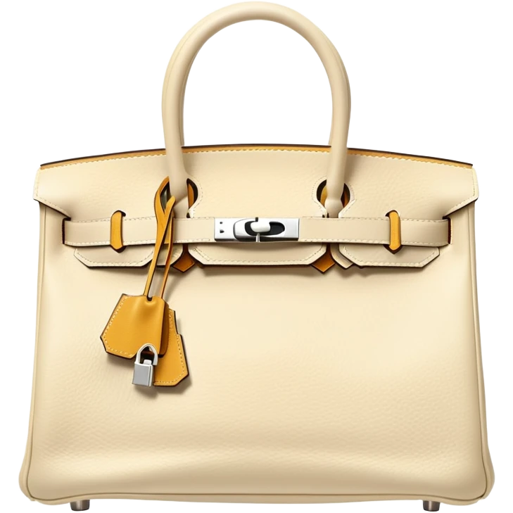 front vanilla hermes birkin bag emoji