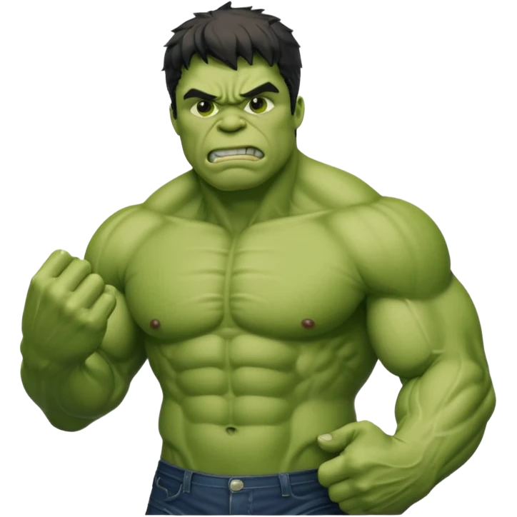 hulk stroking his penis emoji