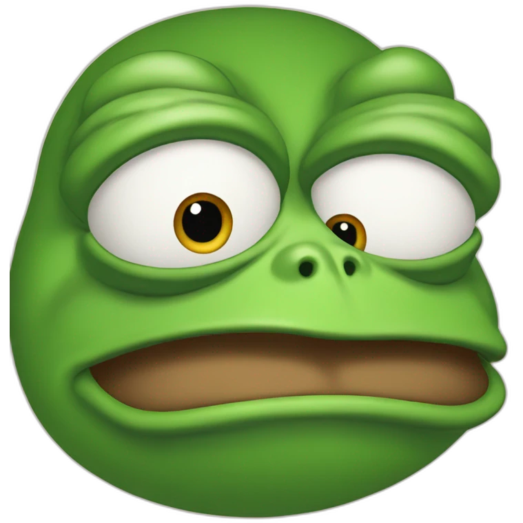 Pepe the frog with heard emoji