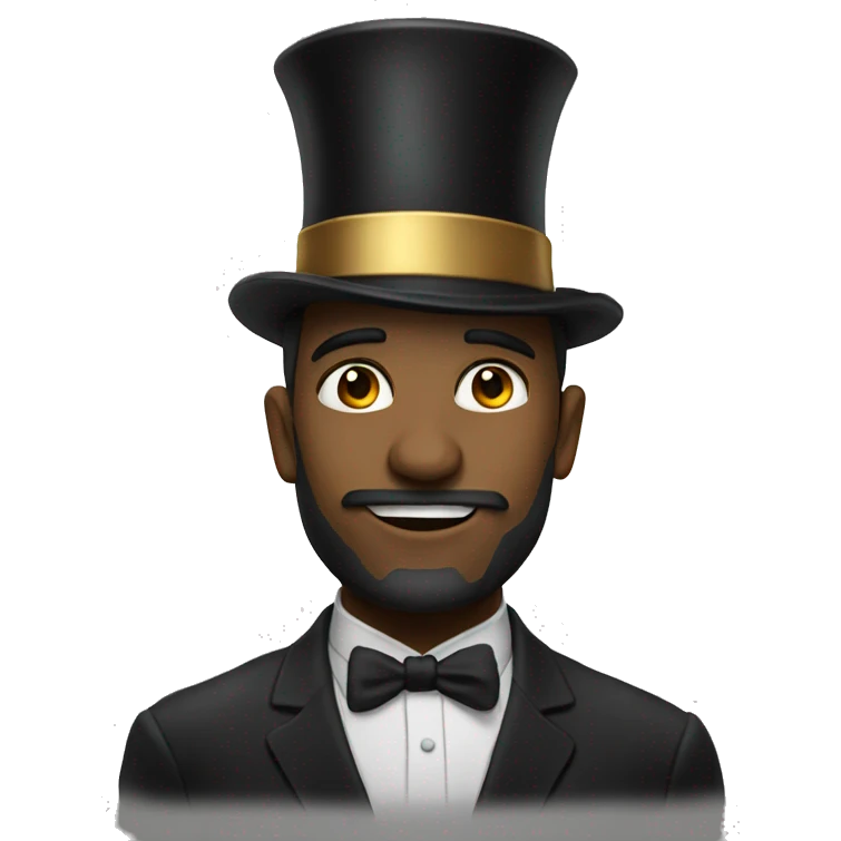 Shrk with tophat emoji