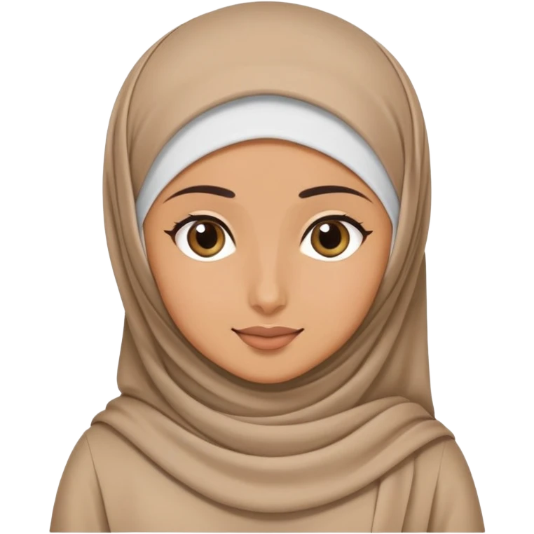Hijabi making Duaa  emoji