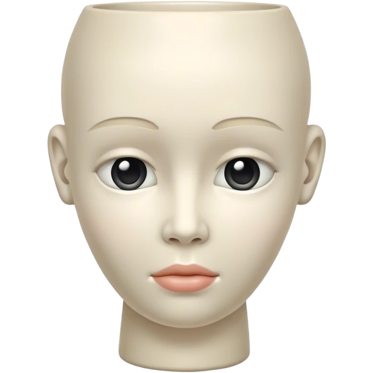 Vase human head  emoji