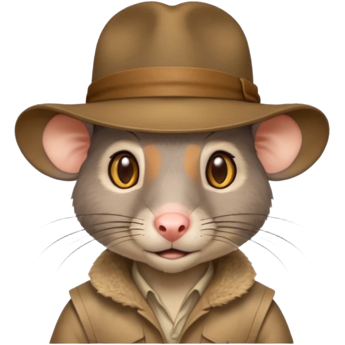🐀 wearing Indiana jones hat emoji