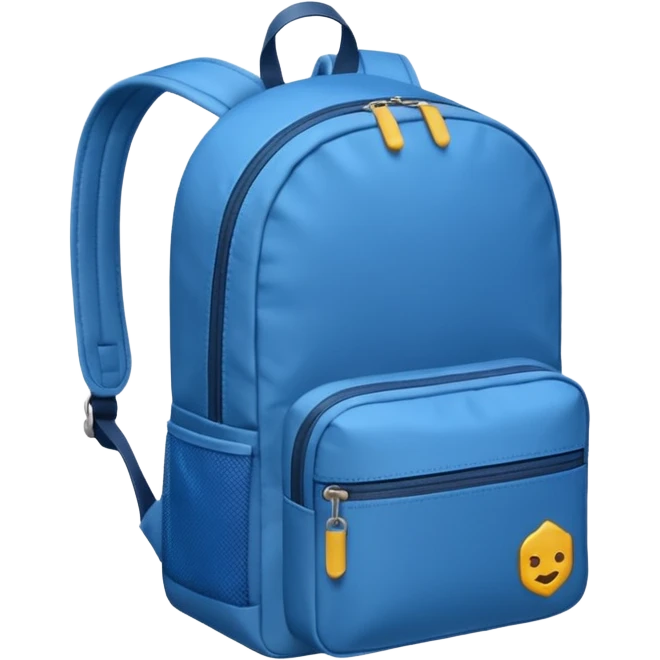 blue small backpack emoji