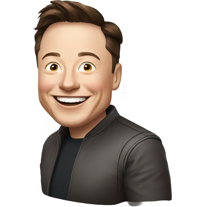 Elon musk very happy emoji