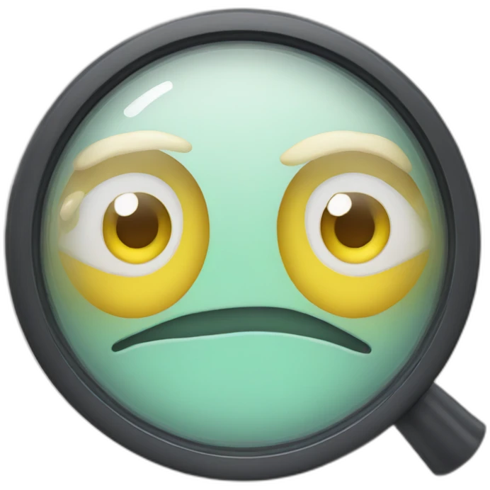 a magnifyiing glass emoji