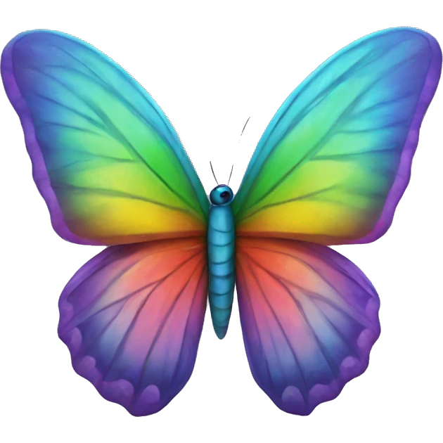 rainbow butterfly emoji