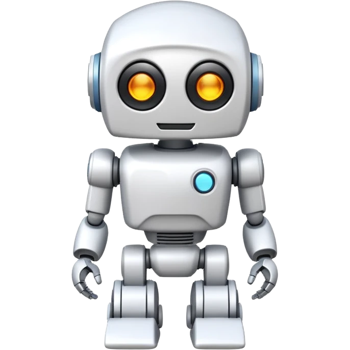 white robot toy emoji