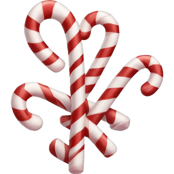 Candy canes emoji