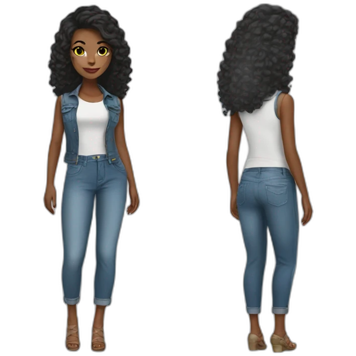 Fashion dressed avatar emoji