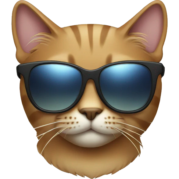 Cat with sunglasses emoji