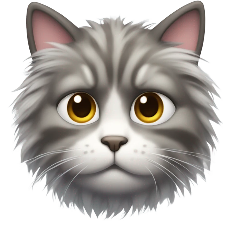 Cat shivering in cold emoji