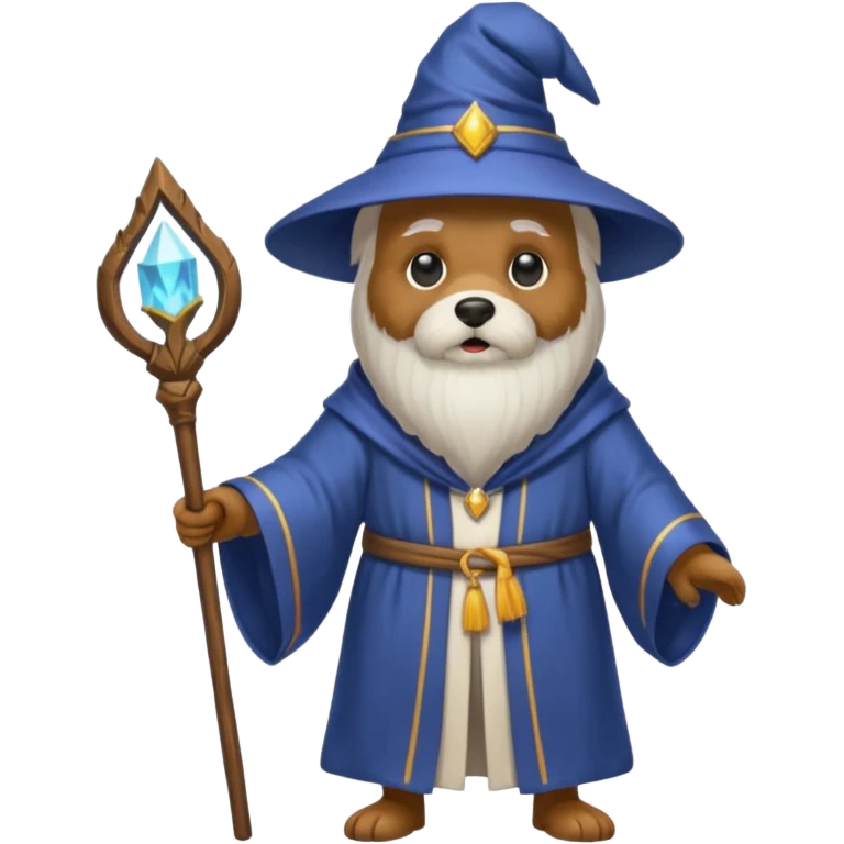 Dog wizard emoji