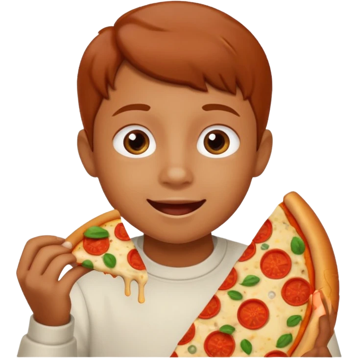 Child Eating Pizza emoji