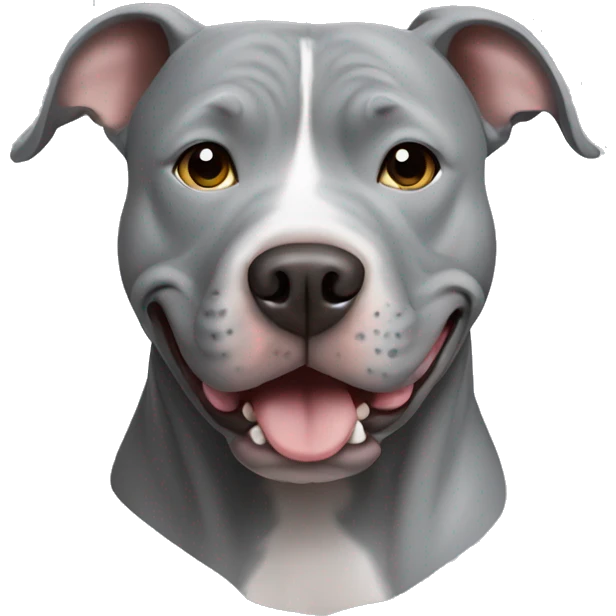Grey pitbull  emoji