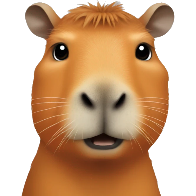 capybara with orange on its head emoji