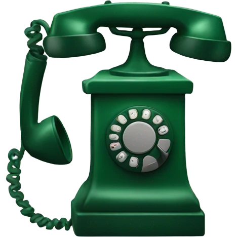 dark green telephone  emoji