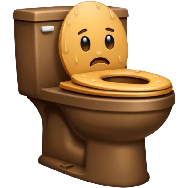 Shit in the toilet emoji