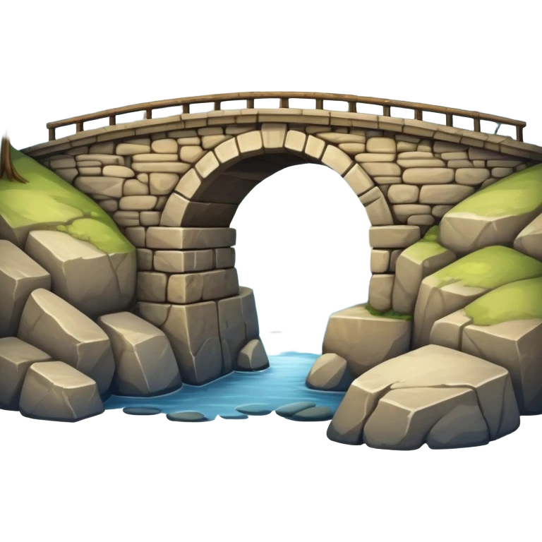 A bridge with a missing piece in the middle. emoji