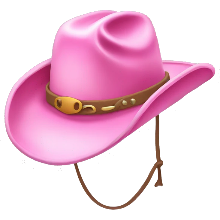 pink cowboy hat emoji