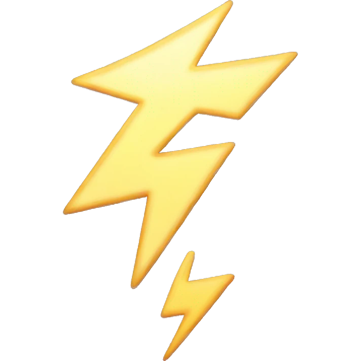 Lightning emoji
