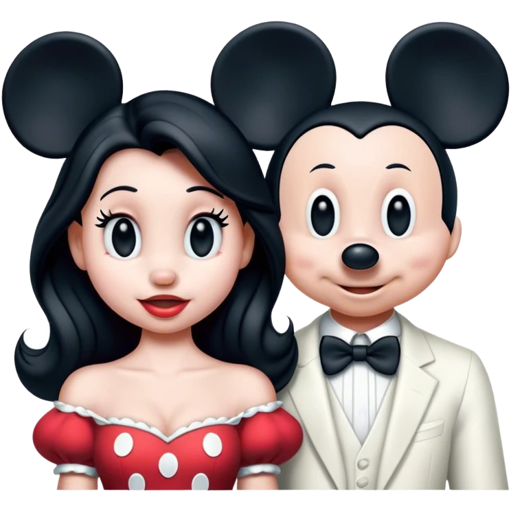 Mickey and Minnie mouse emoji