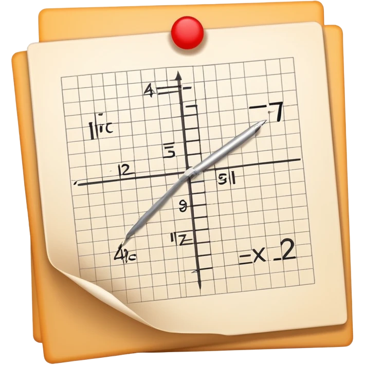paper with mathematic equations chalkboard paper emoji
