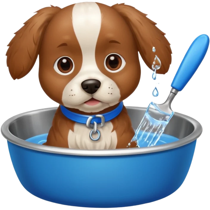 dog, dog bowl, toy, grooming tool emoji