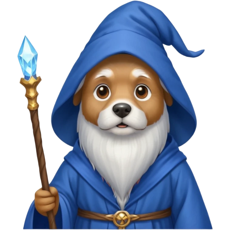 Dog wizard emoji