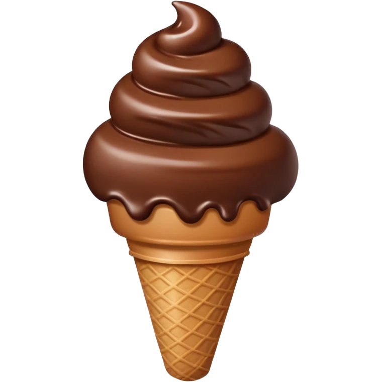 Brown Ice cream emoji