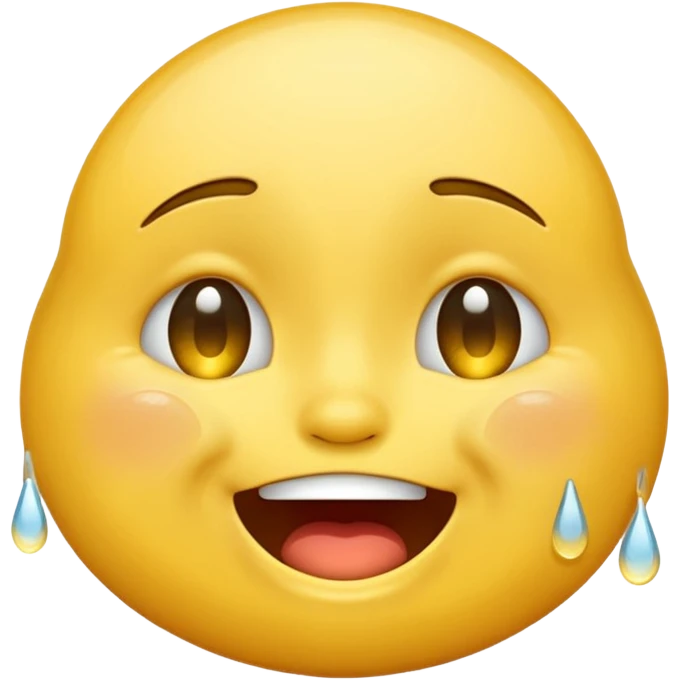 Laugh emoji combine with sad emoji emoji